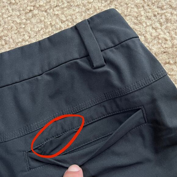 Lululemon Mens Commission Chino Shorts 10" Dark Gray Size 30 - Picture 5 of 7